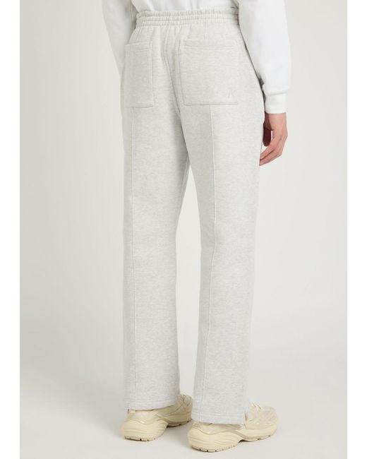 Represent White Initial Straight-Leg Sweatpants for men