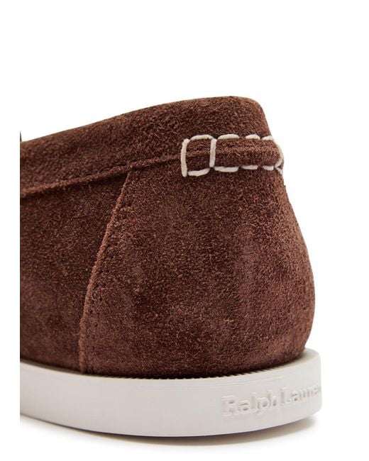 Polo Ralph Lauren Brown Merton Suede Loafers for men
