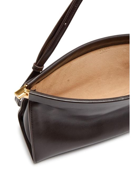 Alaïa Black East West Medium Leather Shoulder Bag