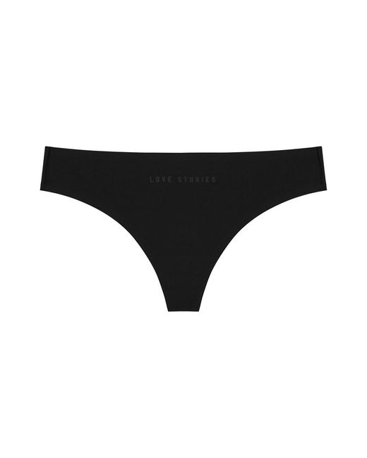 LoveStories Black T Lou Seamless Thong