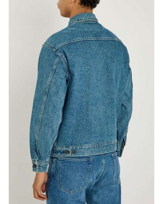 Blue Blue Japan Blue Panelled Denim Jacket for men