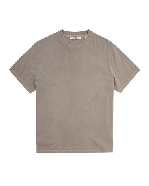 Our Legacy Gray Box Cotton T-shirt for men