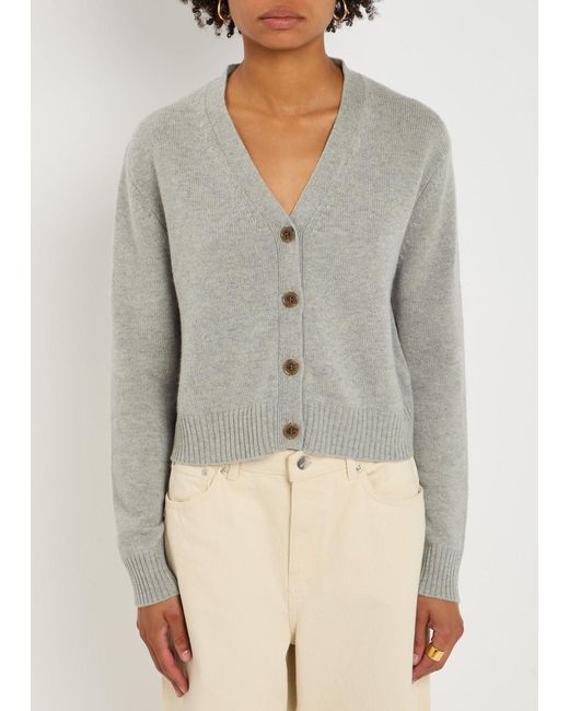 Lisa Yang Gray Marion Cashmere Cardigan