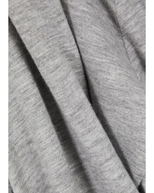 American Vintage Gray Jacksonville Slubbed Cotton-blend Top