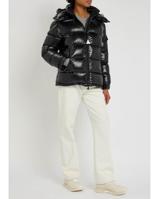 Moncler Black Maire Quilted Hooded Shell Jacket