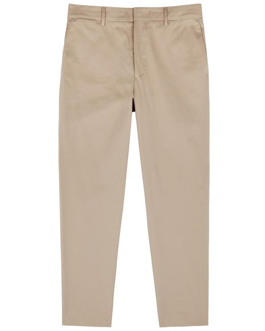 Paul Smith Natural Stretch-cotton Chinos for men