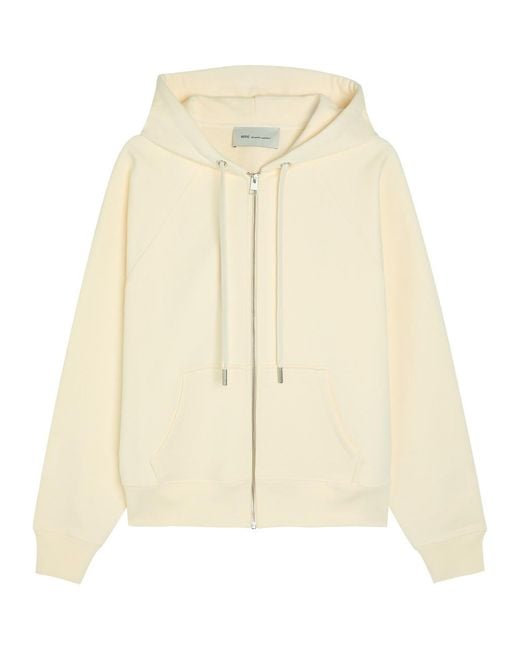 AMI Natural Hooded Cotton Sweatshirt for men