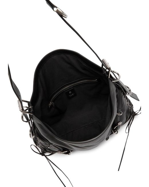 Givenchy Black Voyou Corset Leather Shoulder Bag