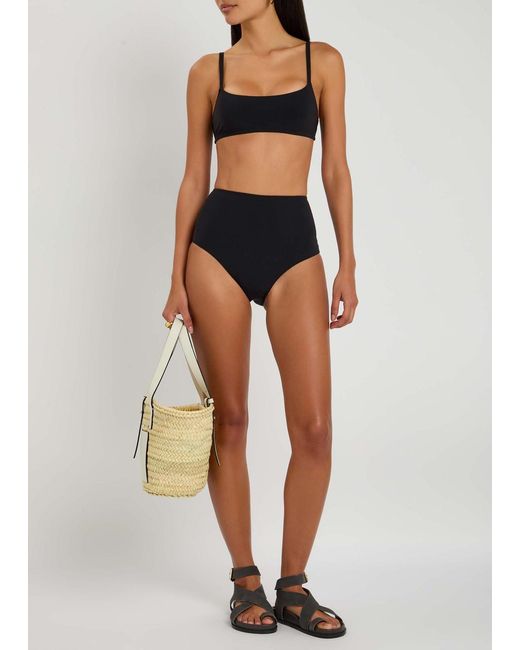 Lido Black Leslie Amon Paloma Printed Designer Bikini, S