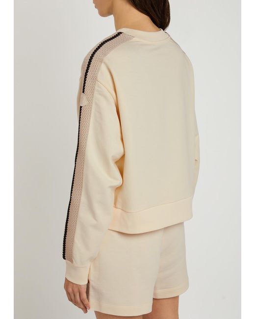 Moncler Natural Panelled Cotton Sweatshirt