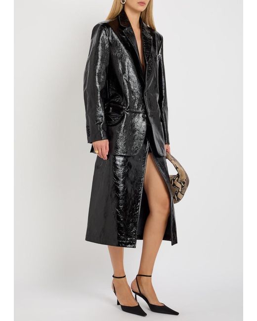 ARMARIUM Black Noah Glossed Leather Blazer
