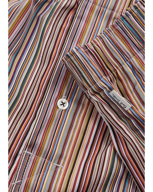 Paul Smith Multicolor Striped Cotton Boxer Shorts for men