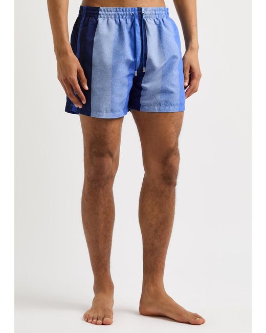 Paul Smith Blue Striped Shell Swim Shorts for men