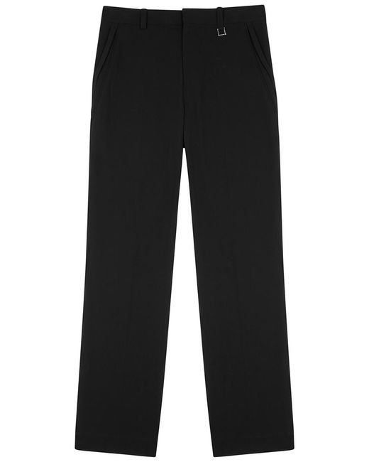 Wooyoungmi Black Cotton-twill Trousers for men