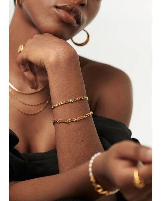 Missoma Metallic December Birthstone 18kt Vermeil Bracelet