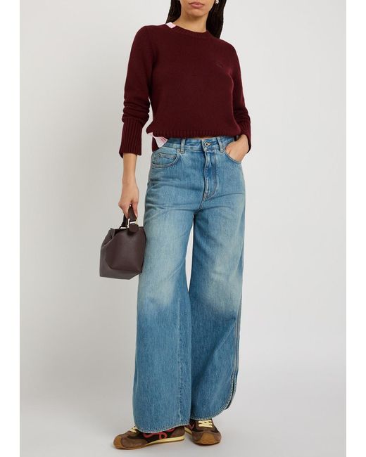 Loewe Red Cashmere-Blend Jumper