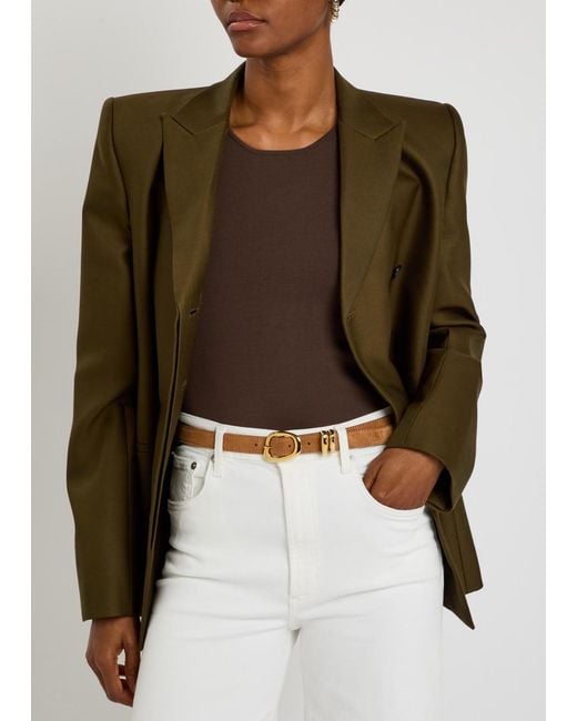 Amanu White The Tugela Leather Belt