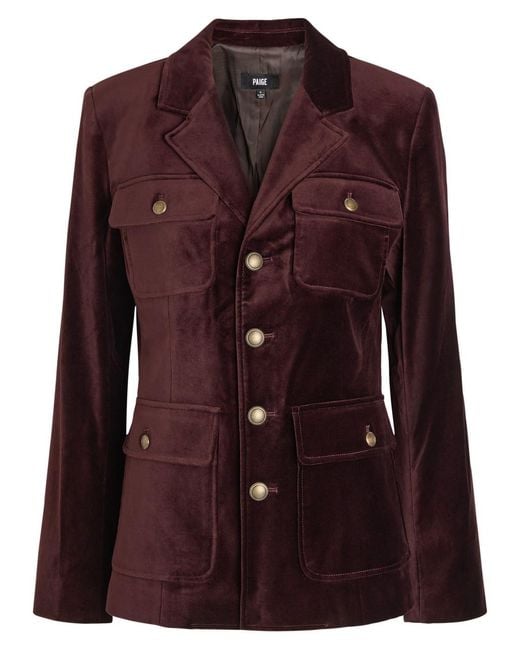 PAIGE Purple Reign Velvet Jacket