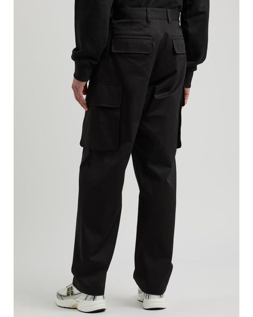 Givenchy Black Straight-Leg Cotton Cargo Trousers for men