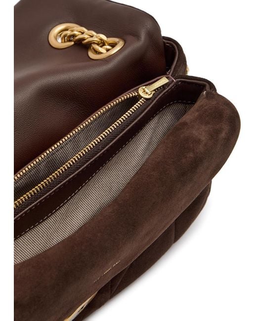 COACH Brown Tabby 26 Quilted Suede Shoulder Bag