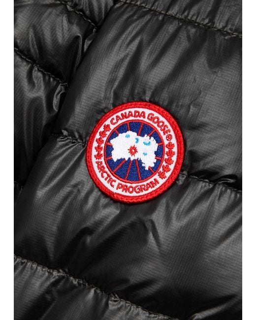Canada Goose Black Hybridge Lite Hooded Shell Jacket for men