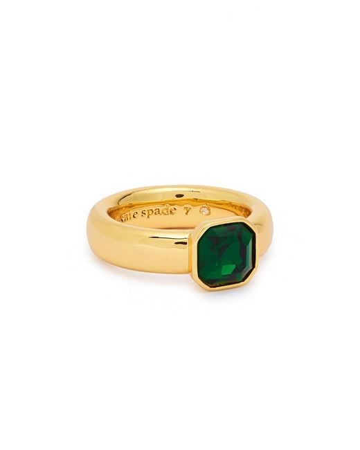 Kate Spade Green Keep Sparkling Ring