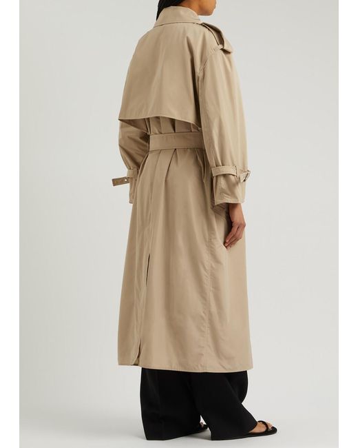 Jil Sander Natural Oversized Shell Trench Coat