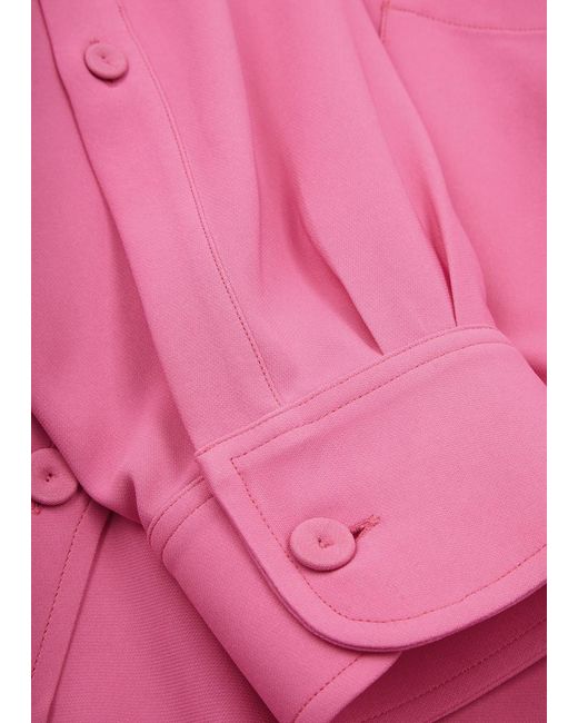 Stella McCartney Pink Oversized Stretch-crepe Shirt