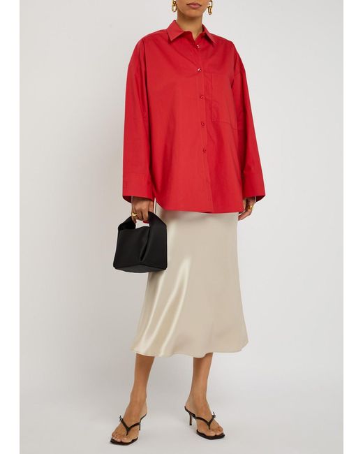 By Malene Birger Red Derris Cotton Shirt