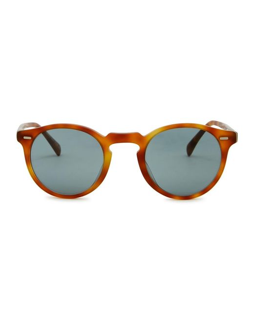 Oliver Peoples Blue Gregory Peck Sun Round-frame Sunglasses for men