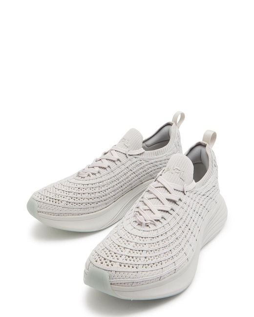 Athletic Propulsion Labs White Techloom Zipline Knit Sneakers for men