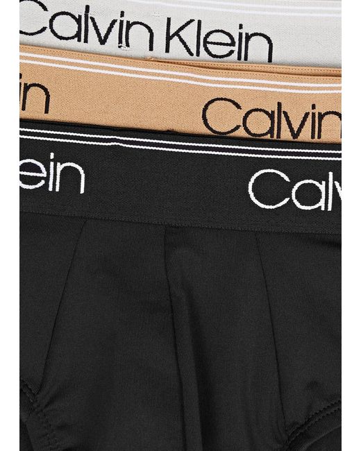 Calvin Klein Black Logo Stretch-jersey Briefs for men
