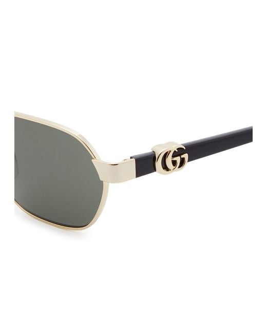 Gucci Multicolor Oval-frame Sunglasses