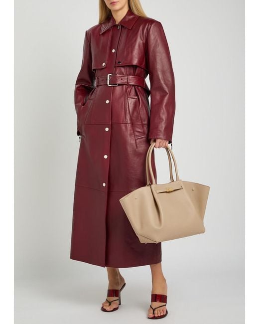 DeMellier London Natural The New York Grained Leather Tote Bag