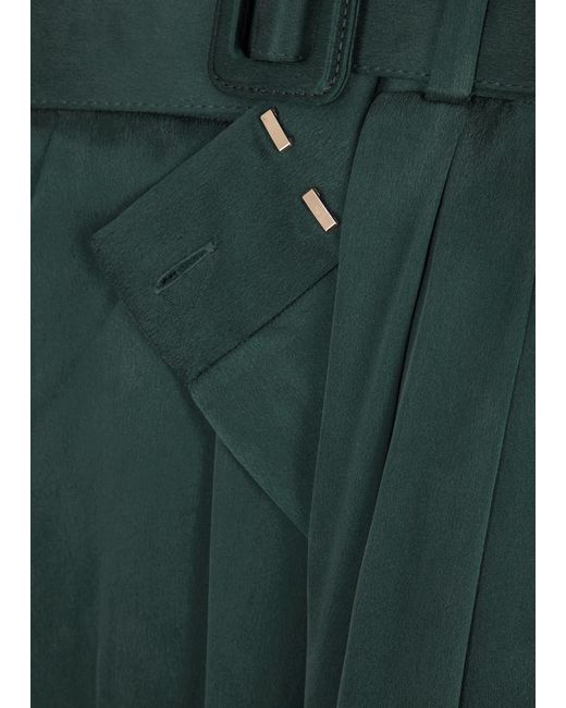 Zimmermann Green Tuck Wide-leg Silk-satin Trousers for men