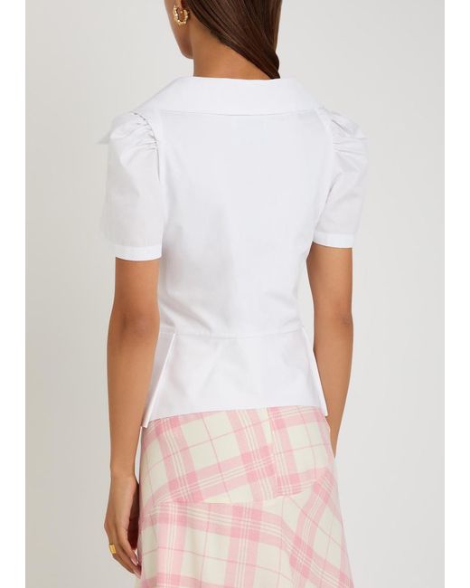 Vivienne Westwood White Monday Tailored Cotton-Poplin Shirt