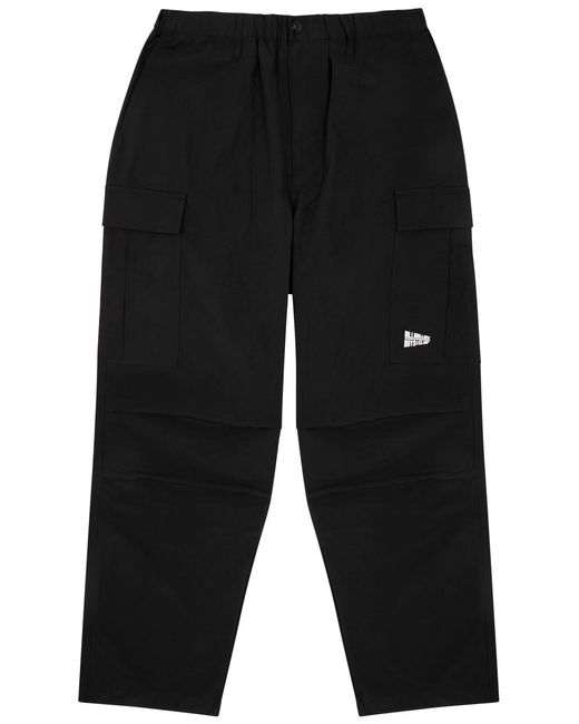 BBCICECREAM Black Logo Cotton-Blend Cargo Trousers for men