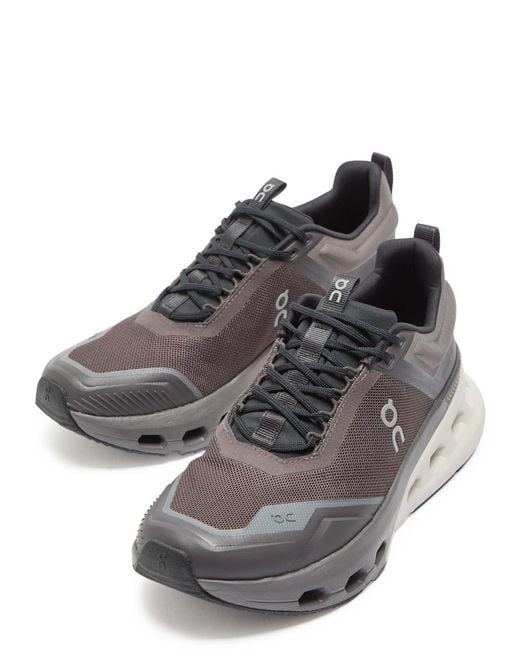 On Shoes Gray Cloudnova X Panelled Mesh Sneakers