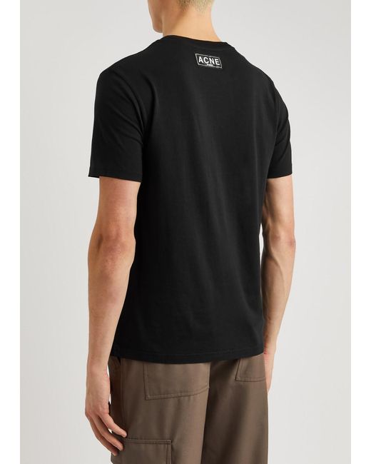 Acne Black Everest Printed Jersey T-shirt for men