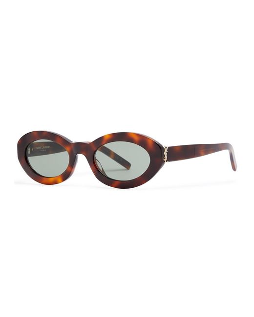 Saint Laurent Multicolor Oval-frame Sunglasses