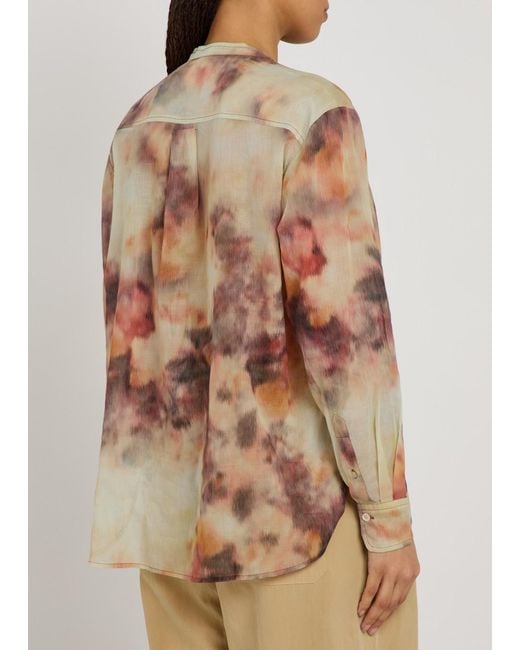 Isabel Marant Pink Mexika Printed Cotton Blouse