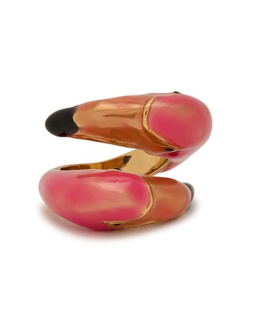 Chloé Pink The Chloé Tropicus Enamelled Ring