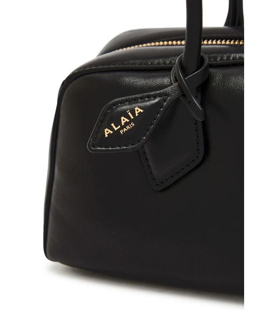 Alaïa Black Le Teckel Medium Grained Leather Shoulder Bag