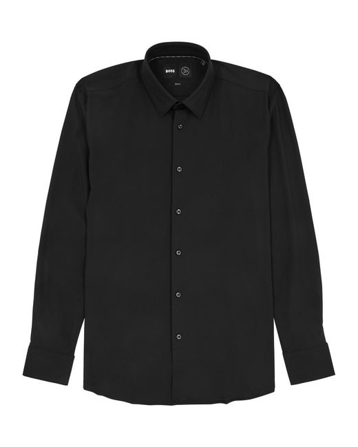 Boss Black Stretch-Jersey Shirt for men