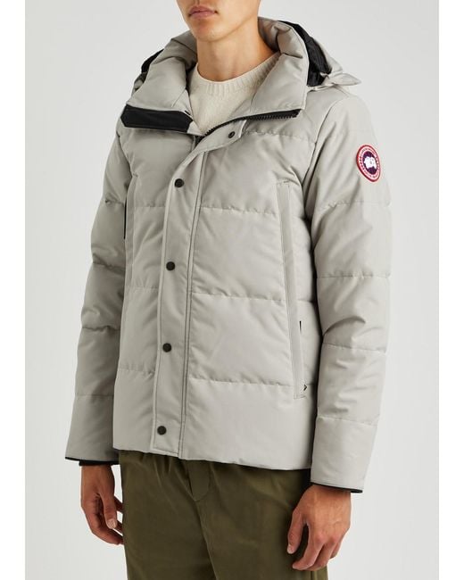 Canada Goose Gray Wyndham Quilted Arctic-tech Parka for men