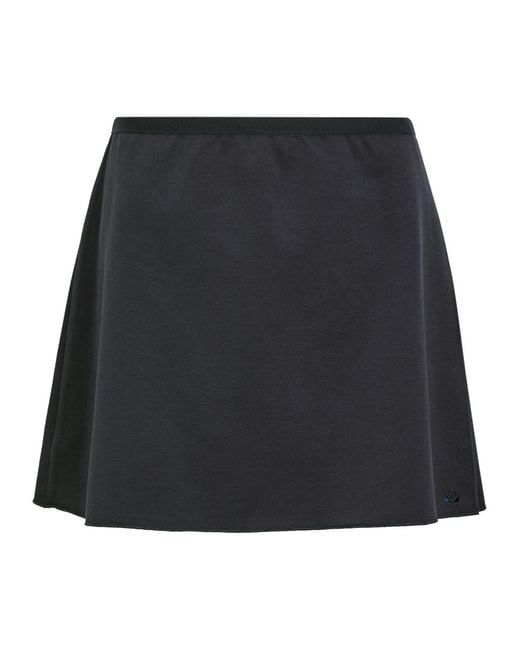 Spense Black Court Piqué Ponte Mini Tennis Skirt