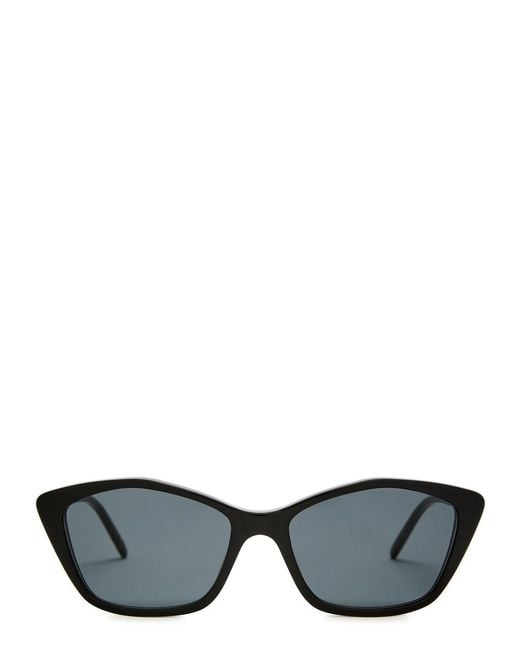 Saint Laurent Black Cat-Eye Designer Sunglasses