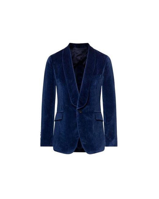 Hackett Blue Velvet Evening Jacket for men