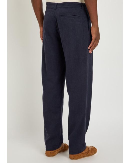 PAIGE Blue Tiano Woven Trousers for men