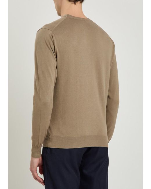 Sunspel Natural Cotton Jumper for men